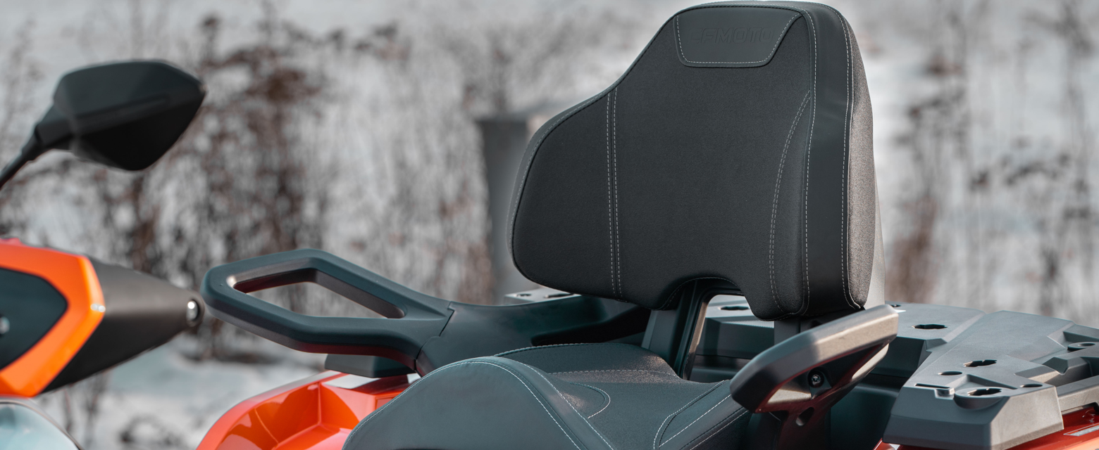 CFORCE 1000 — Conforto do passageiro