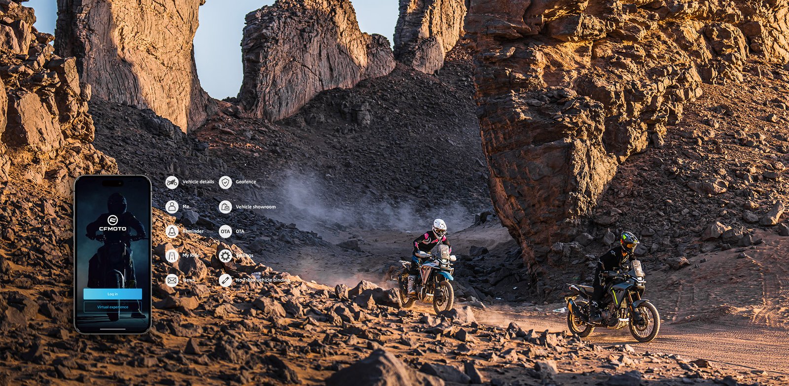450MT — Ligação à aplicação CFMOTO RIDE